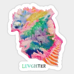 LUVGHTER - Ocean Abstract, Splatter Sticker